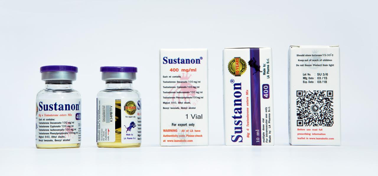 Sustanon/LA Pharma 400mg/ml in 10ml vial